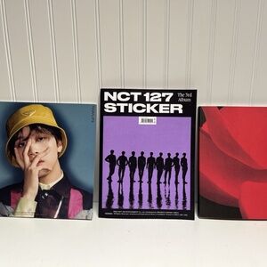 K Pop Bundle NCT 127 Regulate, Sticker & i-dle I Burn Album CD Book Komca